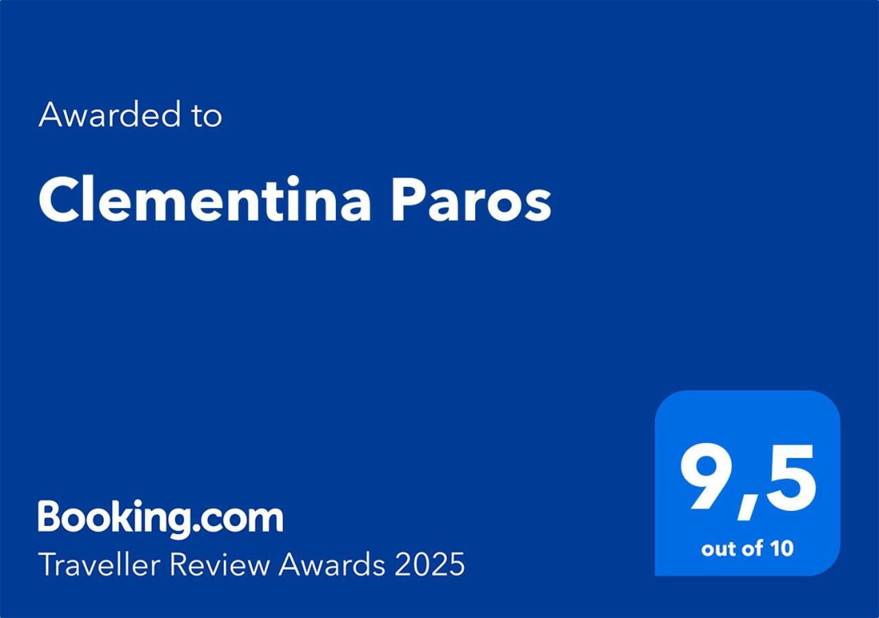 Clementina Paros Apartment เนาซา ภายนอก รูปภาพ